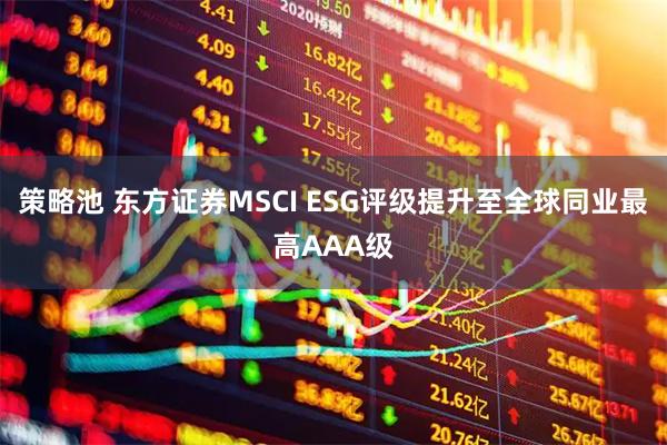 策略池 东方证券MSCI ESG评级提升至全球同业最高AAA级